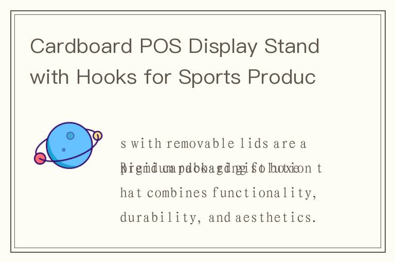 Cardboard POS Display Stand with Hooks for Sports Products